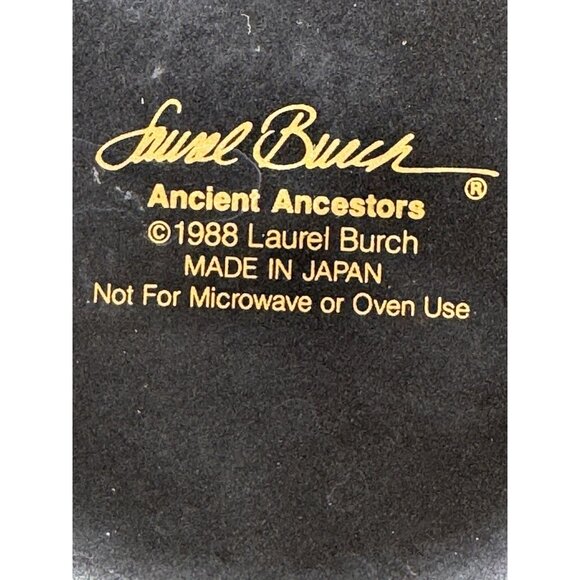 Laurel Burch Ancient Ancestors Egyptian Coffee Mug 1988 Japan Gold Vintage - Picture 8 of 9